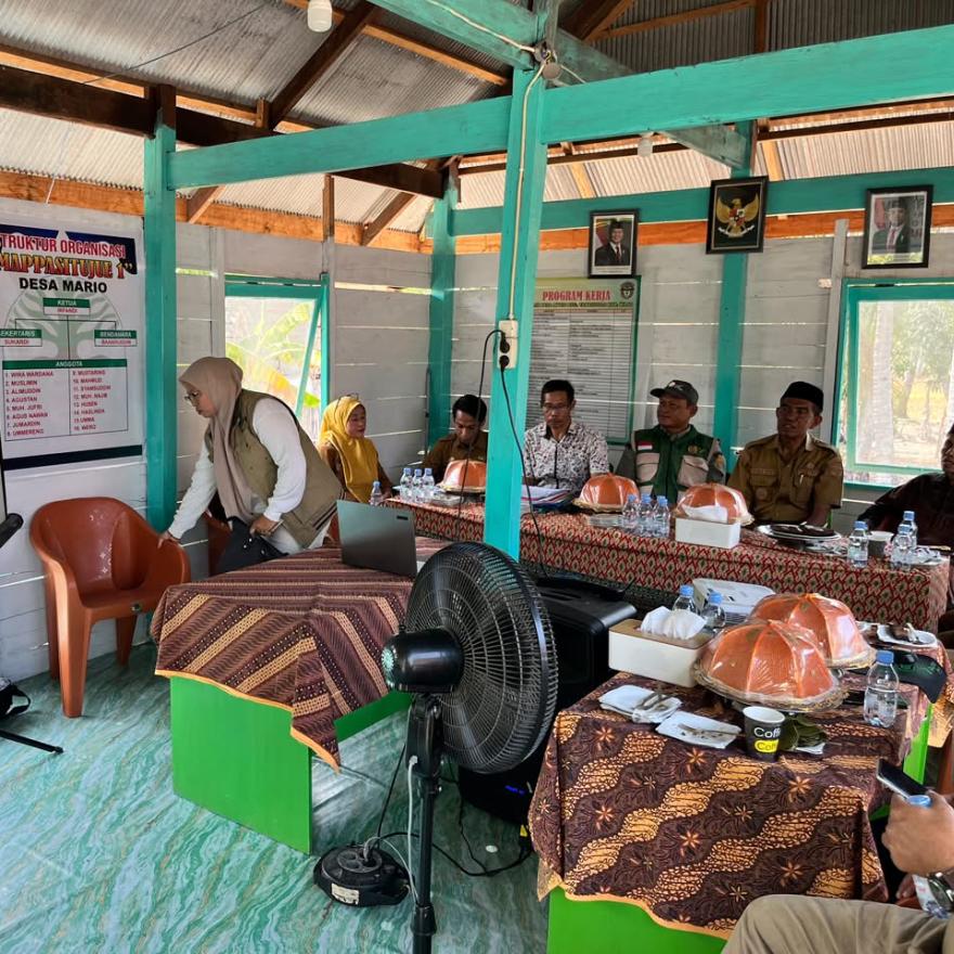 Desa Mario Ikuti Zoom Meeting Verifikasi Calon Penerima Trofi ProKlim Utama